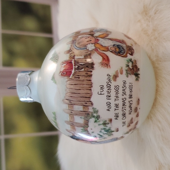 BETSEY CLARK HALLMARK 1989 Christmas ornament winter scene vintage - Picture 7 of 7